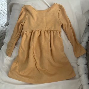 Mustard Yellow Toddler Dress